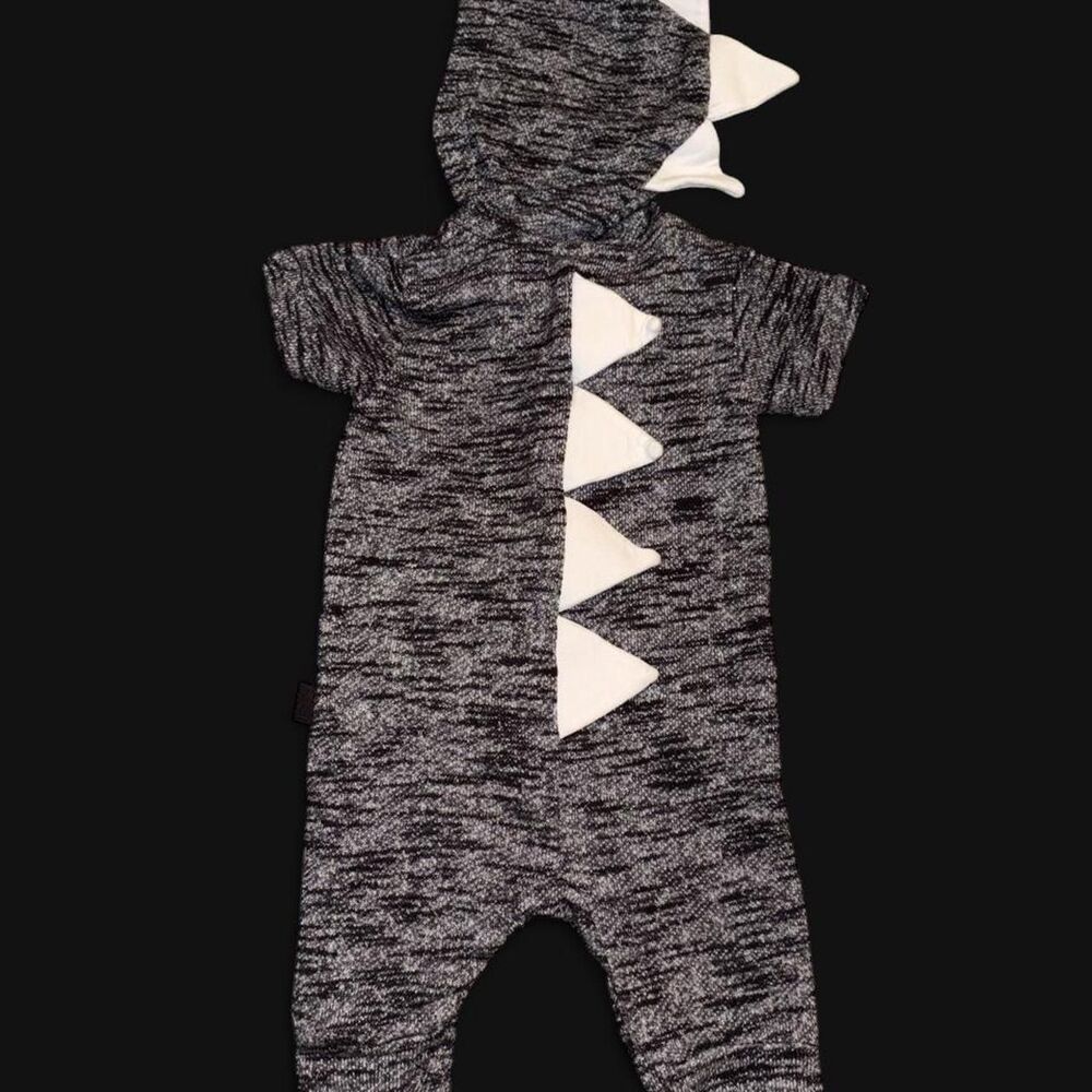 Unbranded Men's Grey and Black Playsuit-romper